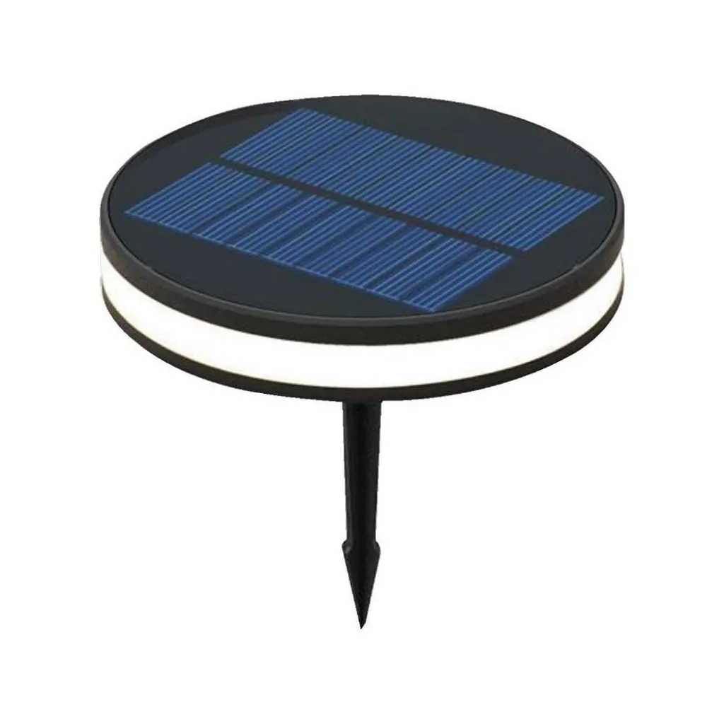 V-TAC Piantana Solare LED da Giardino 2W con Picchetto Colore Nero e Nero 3000K IP44 - immagine 1