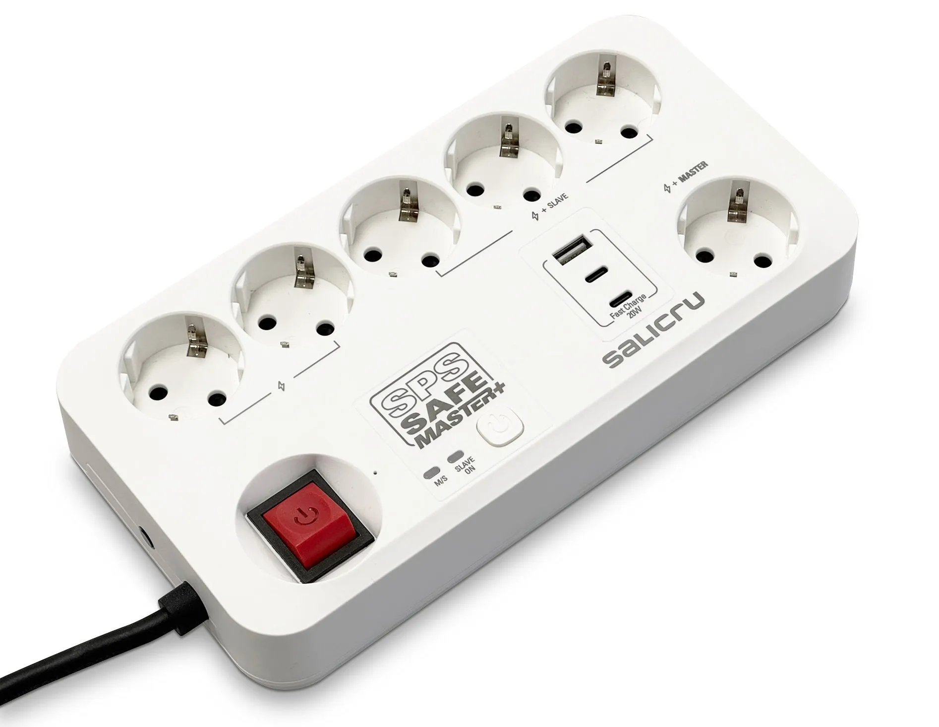 Salicru SPS SAFE MASTER+ Bianco 6 presa(e) AC 230 V 14 m - immagine 1