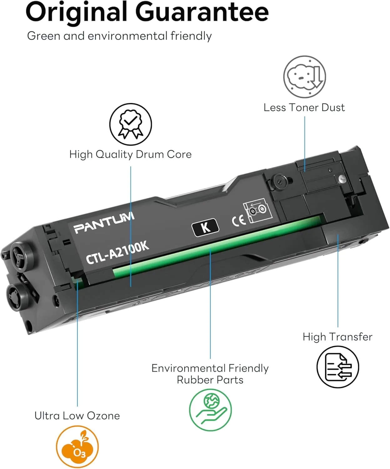 Toner Pantum Ctl-A2100K Nero 1000 Per Cm2100Adw 1000Pg Toner+Drum - immagine 1