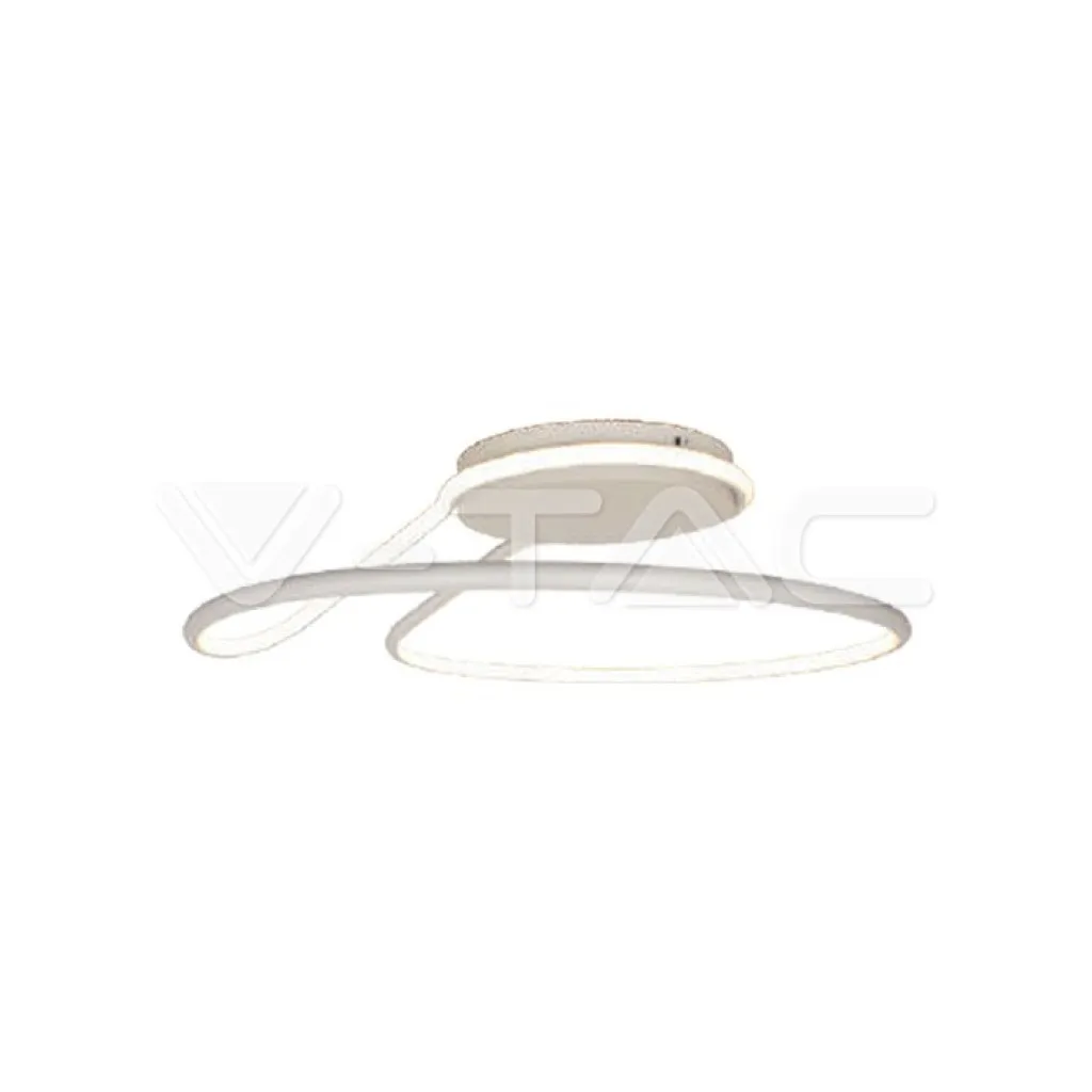 V-TAC Lampadario LED dal Design Moderno Rotondo 24W in Alluminio Colore Bianco 4000? - immagine 1