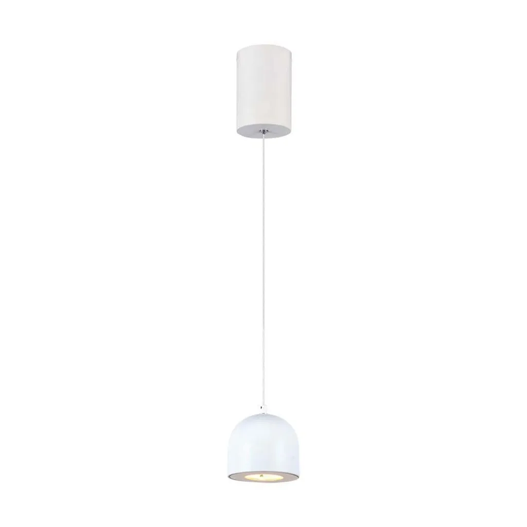 V-TAC Lampadario LED a Cilindro in Metallo 8.5W Colore Bianco Touch 10*16cm Regolabile 3000K - immagine 1