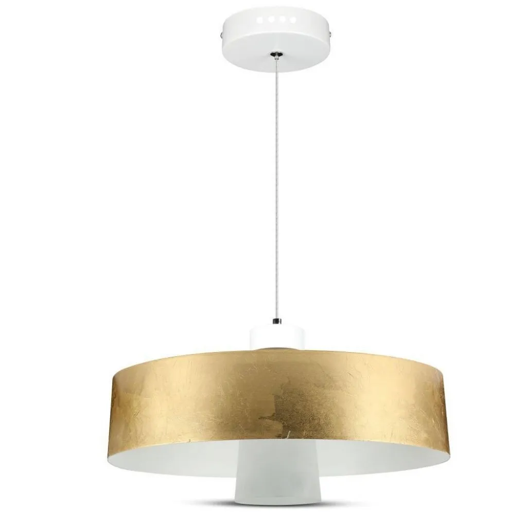 V-TAC Lampadario LED a Scodella in Metallo 7W Colore Oro 4000K - immagine 1