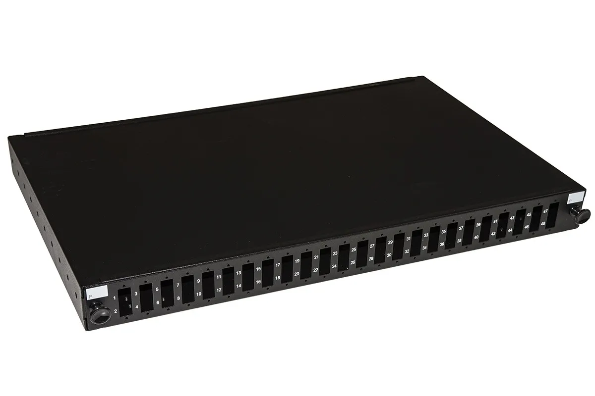 Pannello Fibra Ottica 19 Con 24 Porte Sc Duplex Profondita' 250 Mm Nero Con Accessori - immagine 1