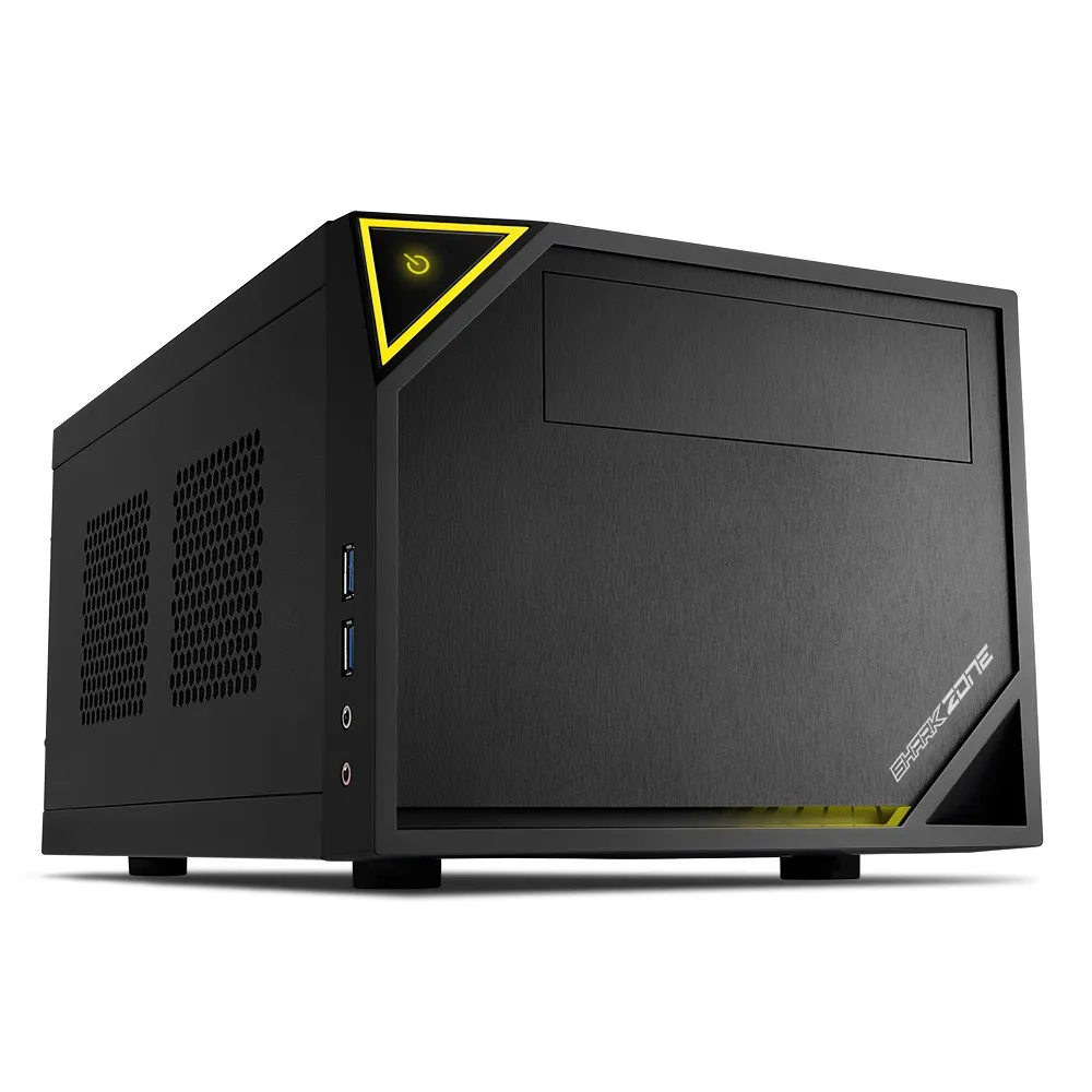 Sharkoon Case Mini-Itx 2 Slot 37 X 22.5 X 18.0 Cm Usb 3.0 Usb 2.0 1X 120 Mm Fan (Pre-Installed) Drive Bays 25-Ssd - immagine 1