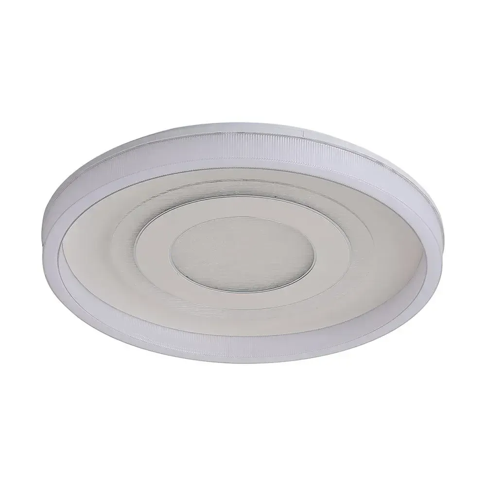 V-TAC Lampadario LED 80W Rotondo Decorativo con Telecomando RF Bianco CCT Dimmerabile - immagine 1