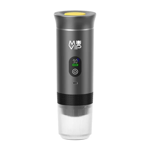 Caffettiera portatile Muvip Xpresscup - Compatibile con caffè macinato e capsule DG e NS - Pressione 20 bar - Modalità caldo e freddo - Grigio - immagine 1