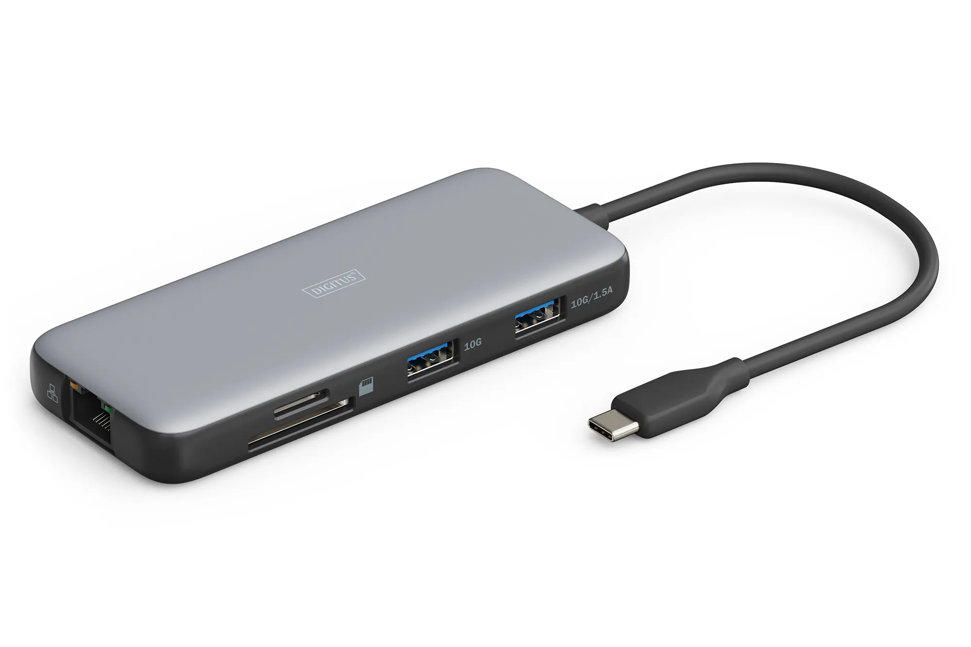 Docking Station Usb-C 7 Porte 1Xhdmi 3Xusb3.0 1Xrj45 1X Sd 1X Microsd 1Xusb-Cpd - immagine 1