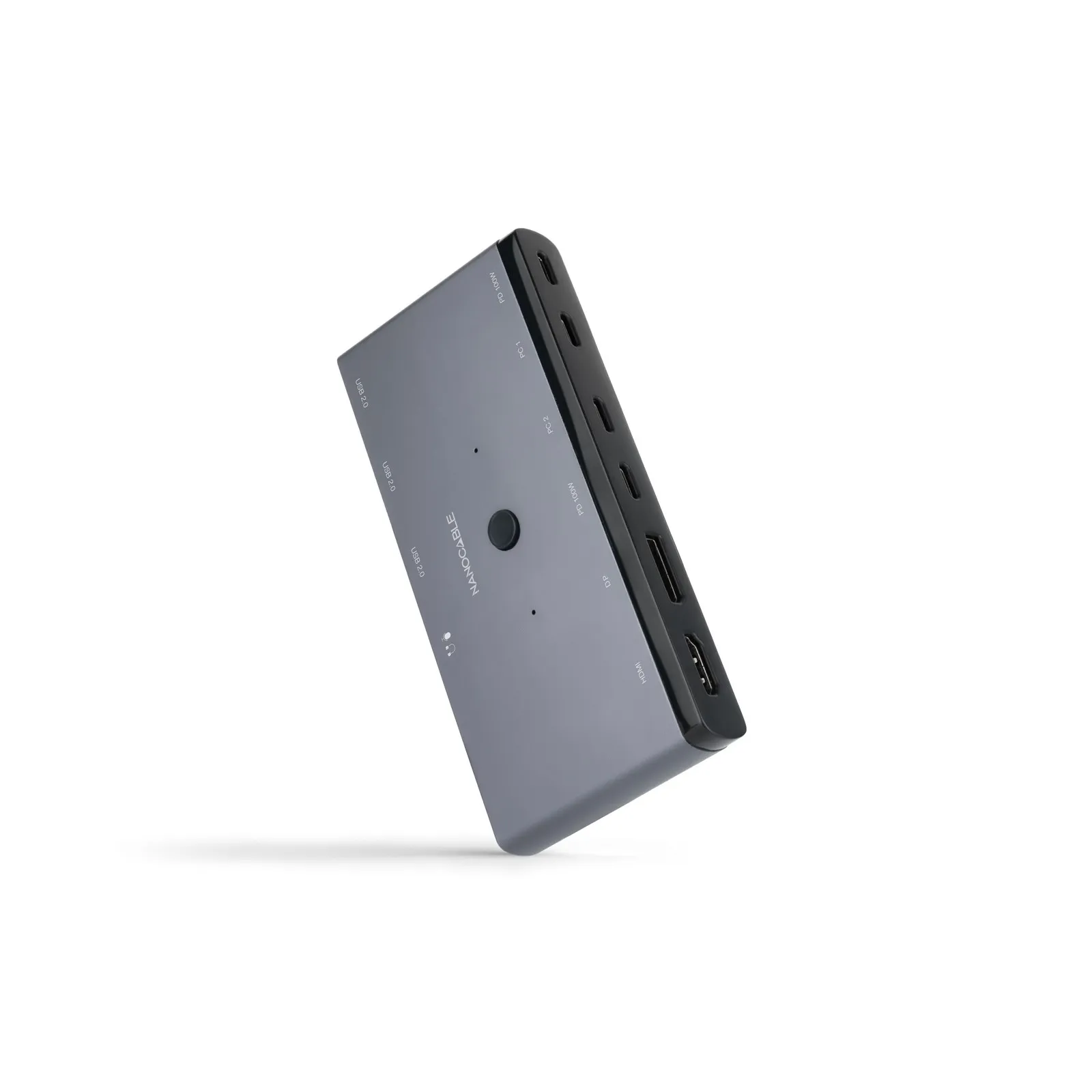 Nanocable 10.12.0003 switch per keyboard-video-mouse (kvm) Grigio - immagine 1