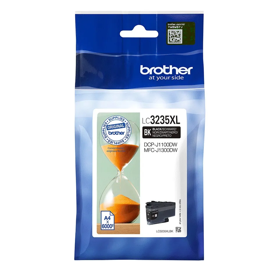ORIGINALE Brother Cartuccia d'inchiostro nero LC3235XLBK LC-3235XLBK 6000 pagine - immagine 1