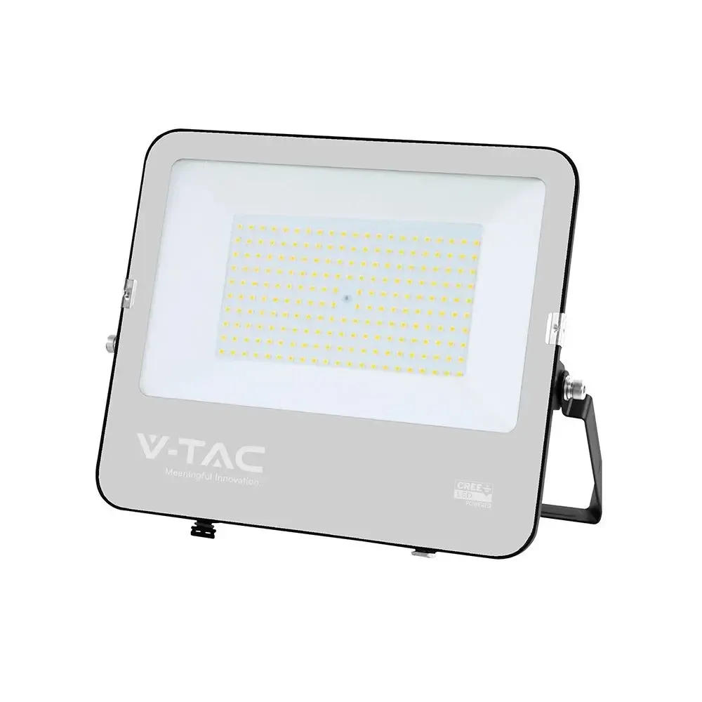 V-TAC Faro Slim LED SMD Chip CREE 150W 135LM/W Cavo 1m Nero 4000K IP65 - immagine 1