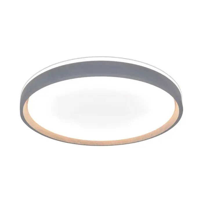 V-TAC Lampadario LED 60W Rotondo a Plafone con Telecomando CCT Legno Dimmerabile - immagine 1