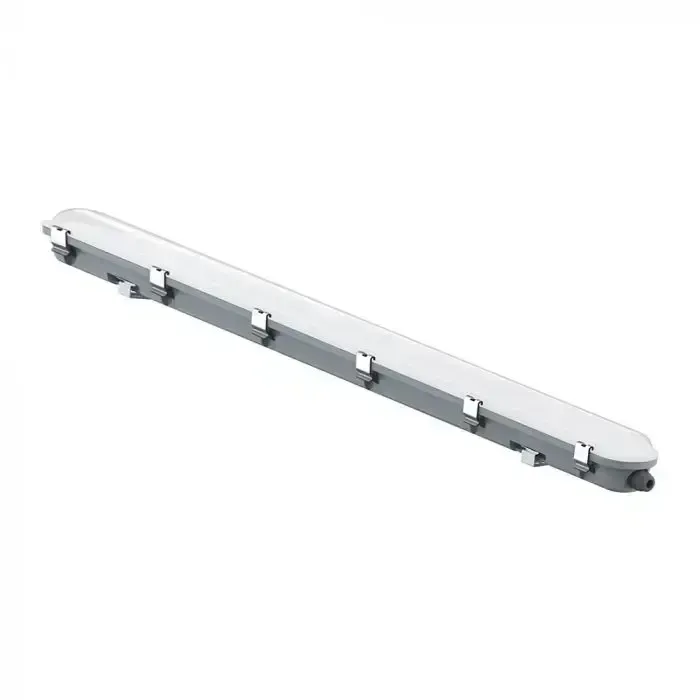 V-TAC Plafoniera LED Impermeabile 48W 120LM/W Sensore microonde Collegabile in Serie 150cm 6500K IP65 - immagine 1