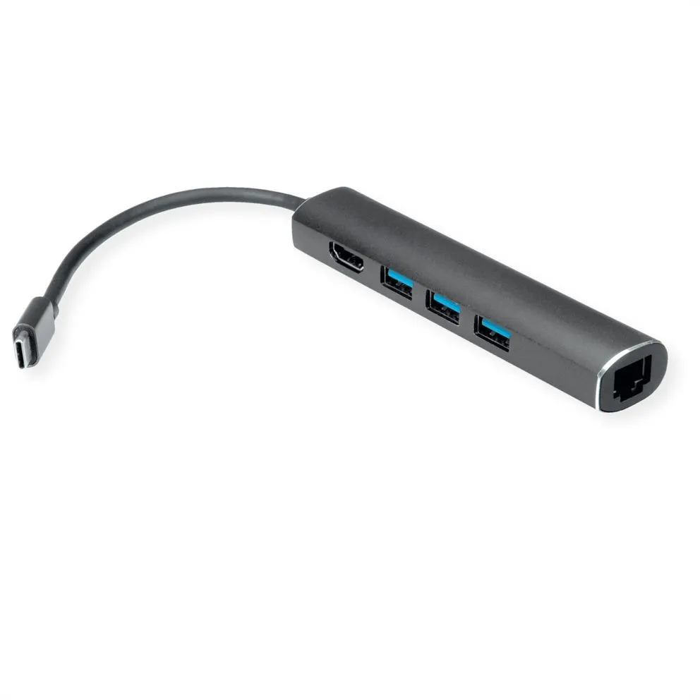 Value Docking Usb - C 1X 4K Hdmi 3X Usb3.2 Gen1 1X Gigabit Ethernet - immagine 1
