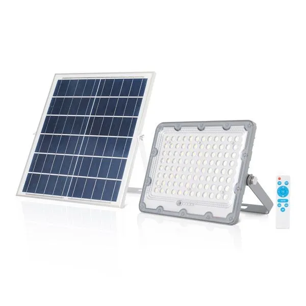 Faretto Solare Led Elbat 50W - 1440LM - Luce Fredda 6500K - Autonomia fino a 2 Giorni - Telecomando - IP67 - immagine 1