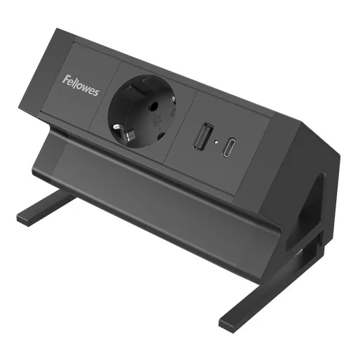 Fellowes 100137172 prolunghe e multiple 2 m 1 presa(e) AC Interno Nero - immagine 1