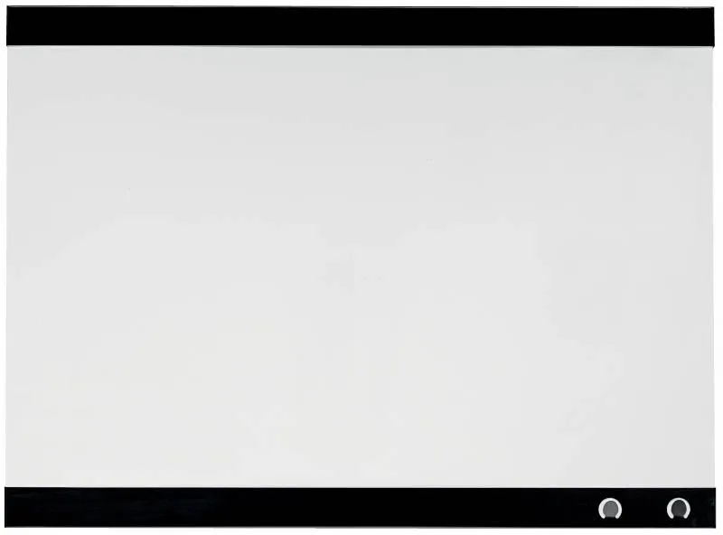 Lavagna magnetica piccola Nobo con clip per appunti 430x580 mm - Design senza cornice - Funzioni di gancio - Colore bianco - immagine 1