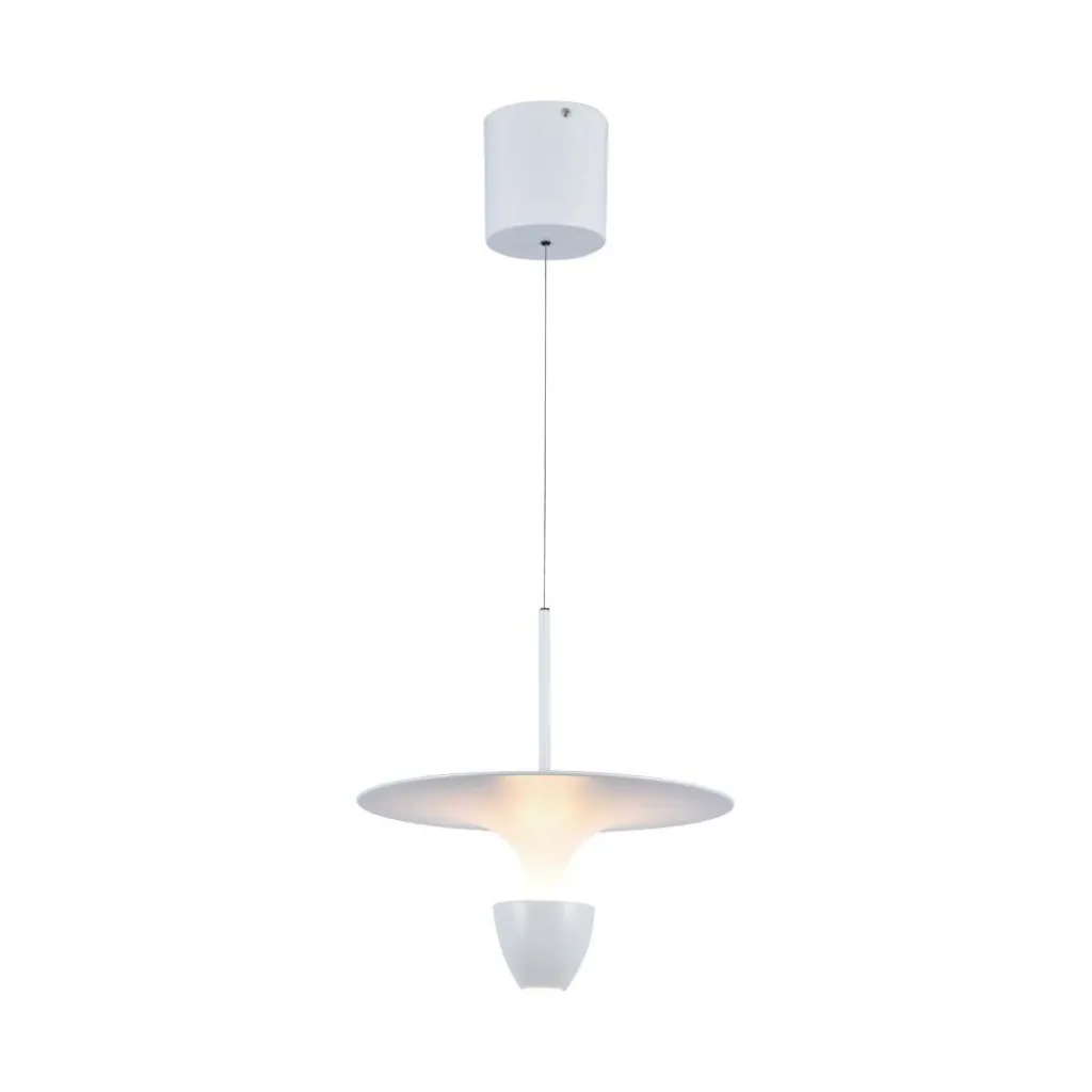 V-TAC Lampadario LED 9W dal Design Moderno 30*300*173Cm Colore Bianco Altezza regolabile 3000K - immagine 1