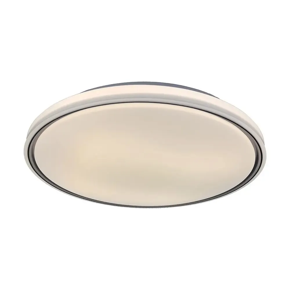 V-TAC Lampadario LED 60W Rotondo a Plafone con Telecomando CCT Nero Dimmerabile - immagine 1