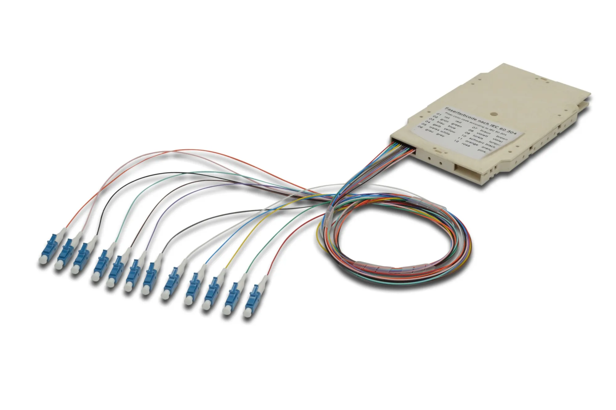 CASSETTA DI GIUNZIONE FIBRA OTTICA CON 12 PIGTAIL LC OM4 - immagine 1