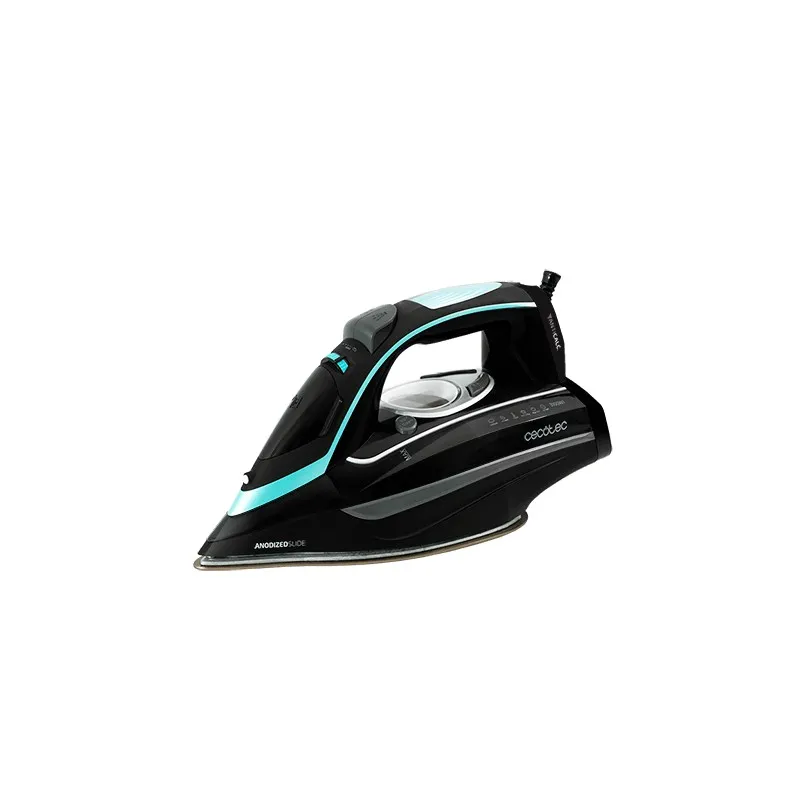 Cecotec 05103 ferro da stiro Ferro da stiro a secco e a vapore AnodizedSlide soleplate 3100 W Blu Nero - immagine 1