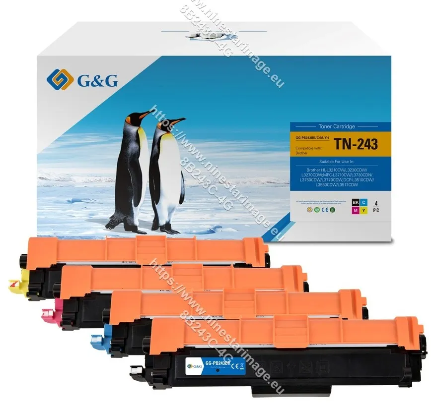 Toner G&G Br Tn243 Cmyk 1000 Pag*4 (Multipack) - immagine 1