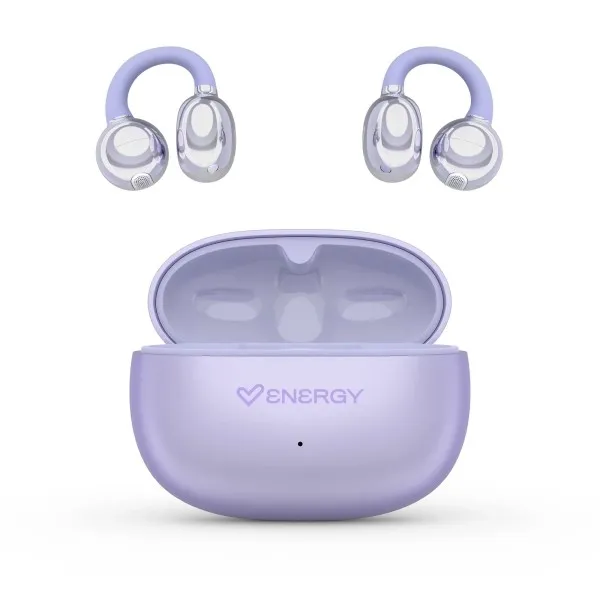 Auricolari wireless Energy Systems ChicPods - Bluetooth 5.4 - Autonomia fino a 23 ore - Tecnologia Open Sound - Microfono con cancellazione del rumore - Assistente vocale integrato - Design ergonomico - Viola - immagine 1