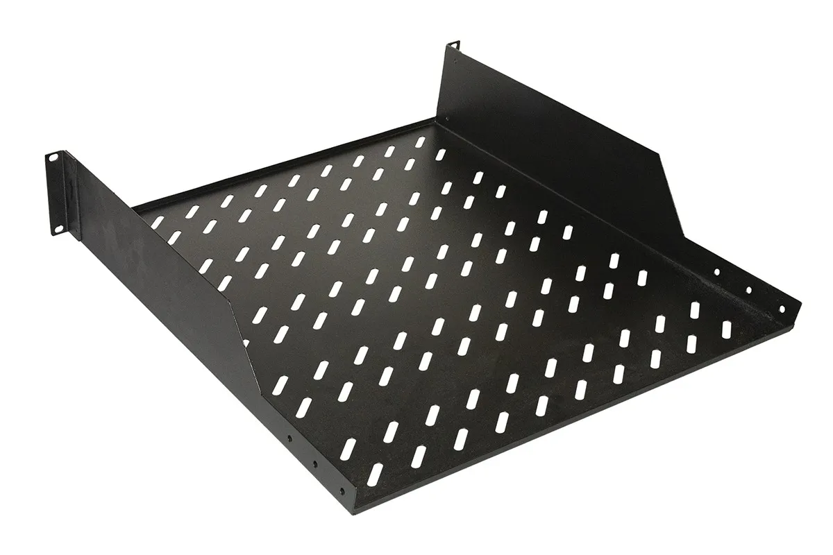Ripiano Per Armadio 19 1 Unita' Profondita' 550 Mm. (Universale) 2 Attacchi (Frontali) Colore Nero - immagine 1