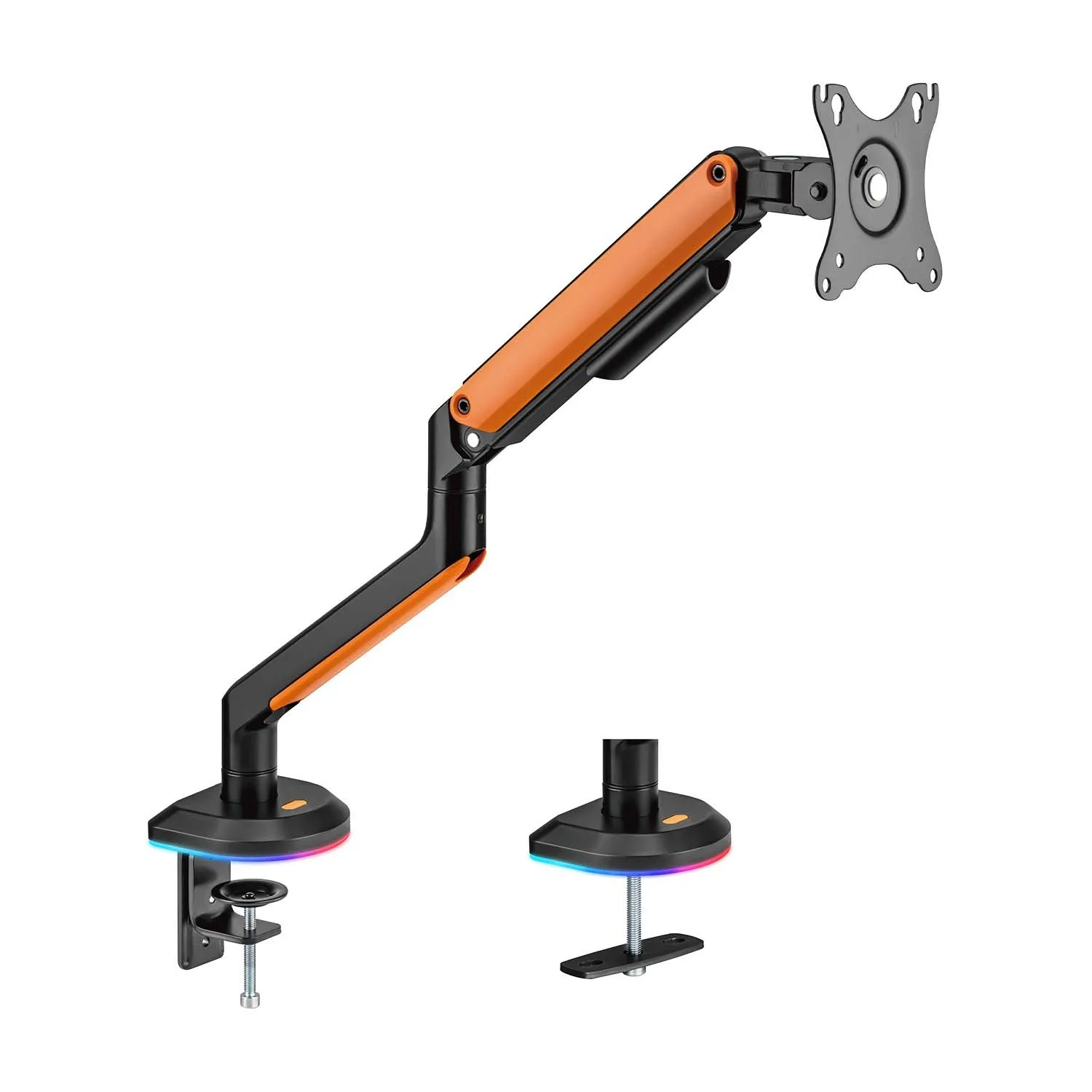 AISENS DT32TSR-249 Supporti a parete per TV Scrivania Nero Arancione - immagine 1