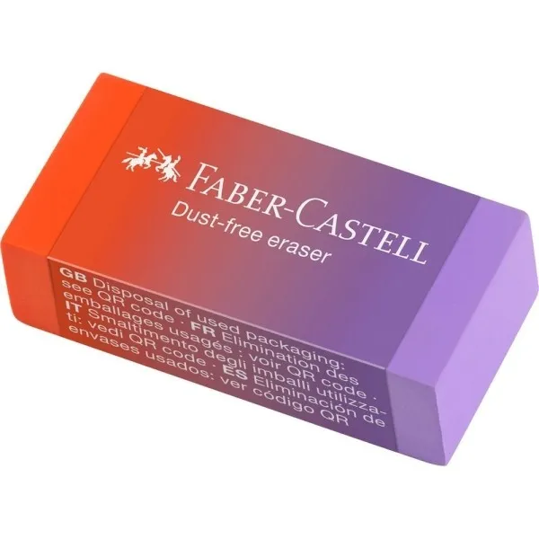 Espositore Faber-Castell Dust Free Flow con 24 gomme - Senza PVC - A basso residuo - Colori assortiti - immagine 1