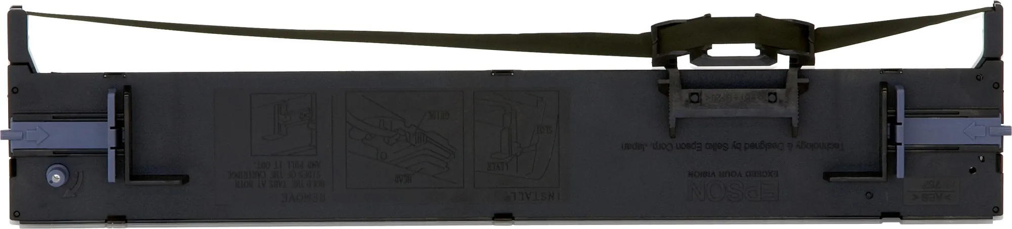 ORIGINALE Epson Nastro colorato nero C13S015610 LQ-690 nastro in tessuto 10 milioni cifre - immagine 1