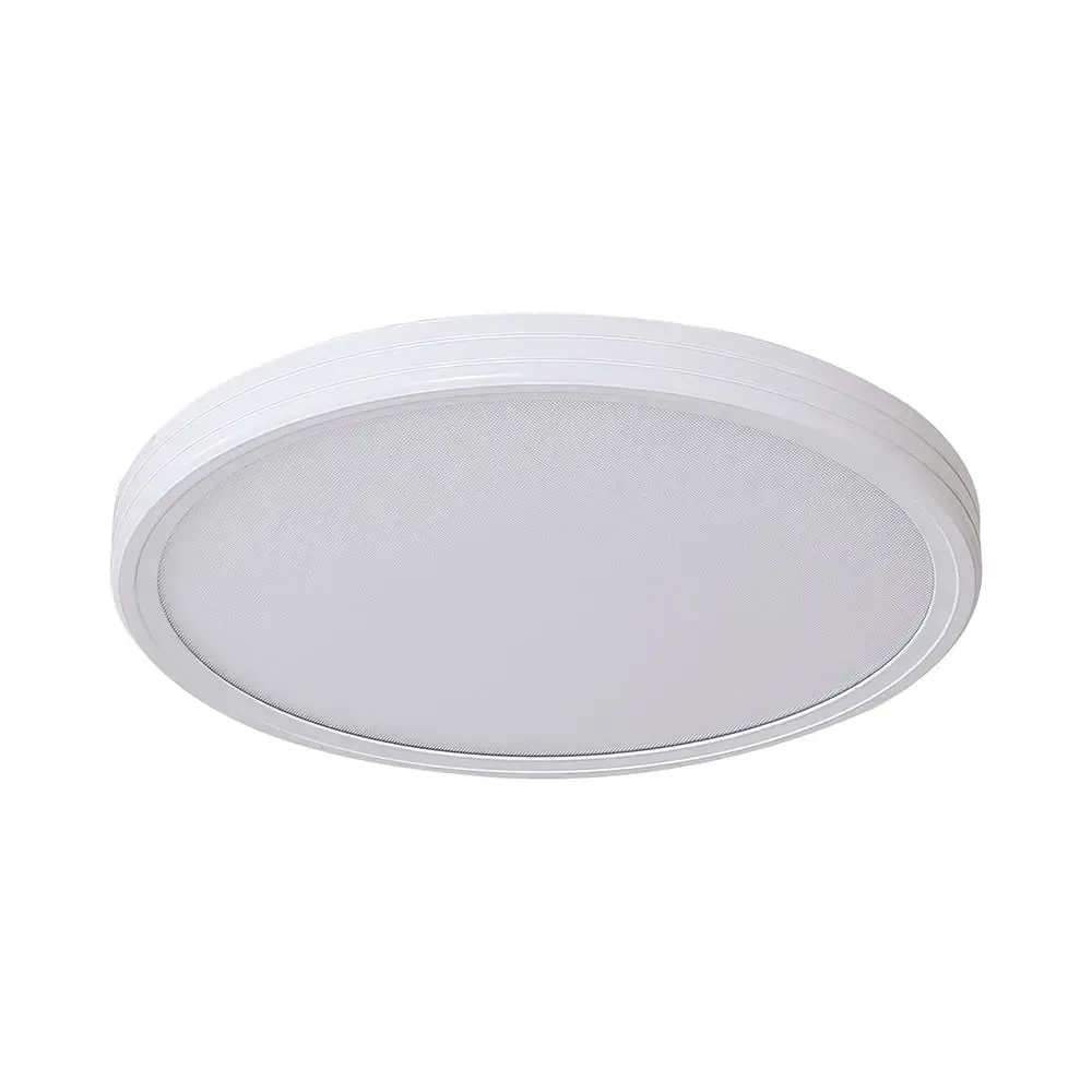 36W Led Decorative Ceiling Lamp (?390*35Mm) Cct:3In1 White+Black With 2.4G Rf Control - immagine 1