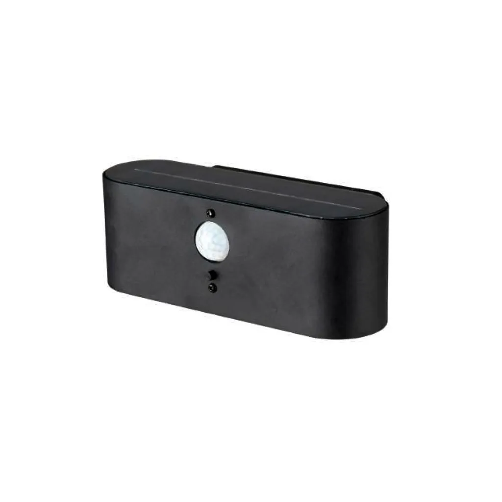 V-TAC Lampada LED da Muro 2.5W Con Pannello Solare e Sensore PIR Colore Nero 3000K IP54 - immagine 1