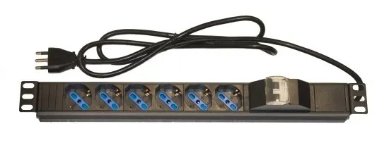 Armadio Rack Multipresa 6 Prese 19 Tripolari/Schuko Magnetotermica - immagine 1