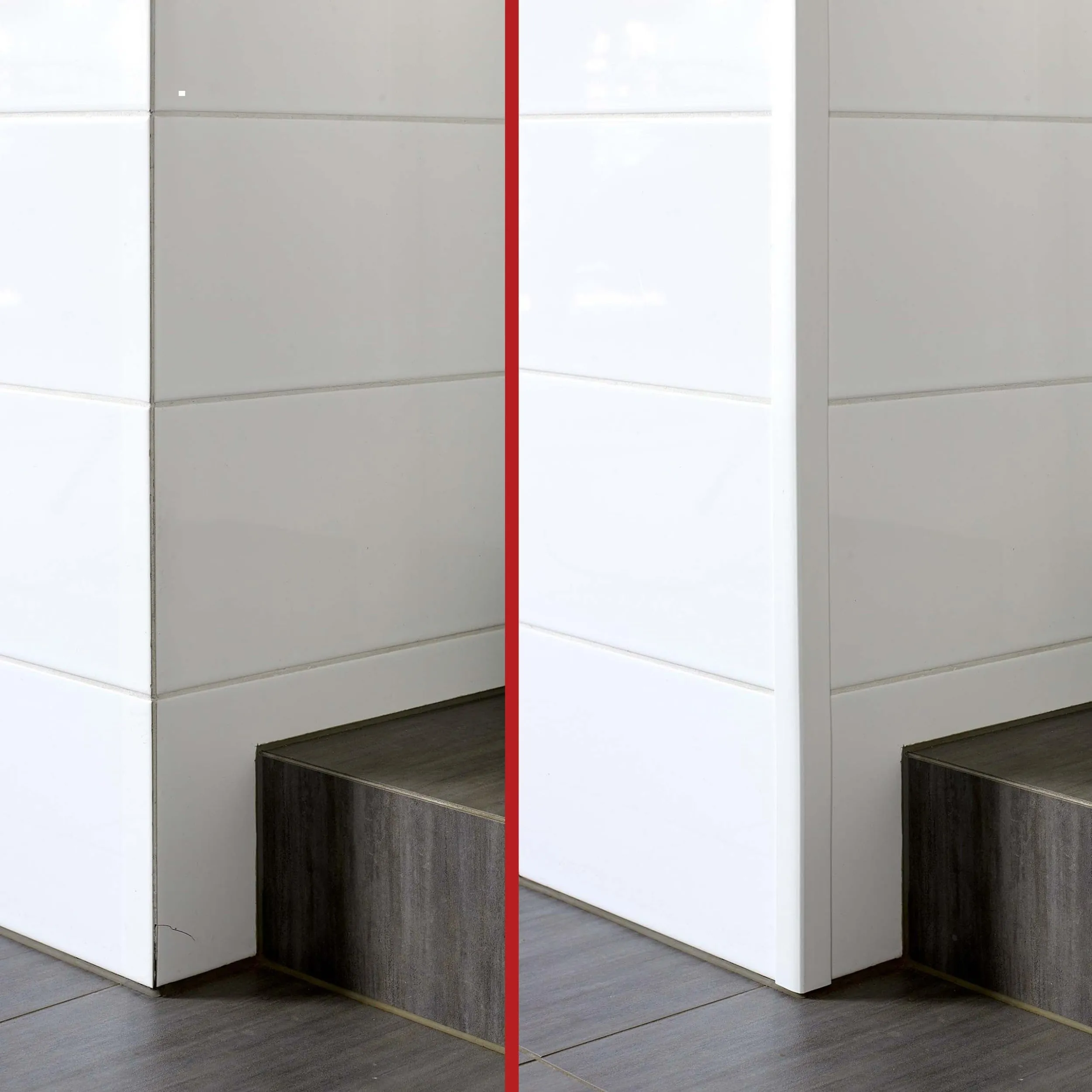 Quest Profilo Angolare PVC 35x35 mm Senza Forare - Bianco, 100 cm - immagine 8