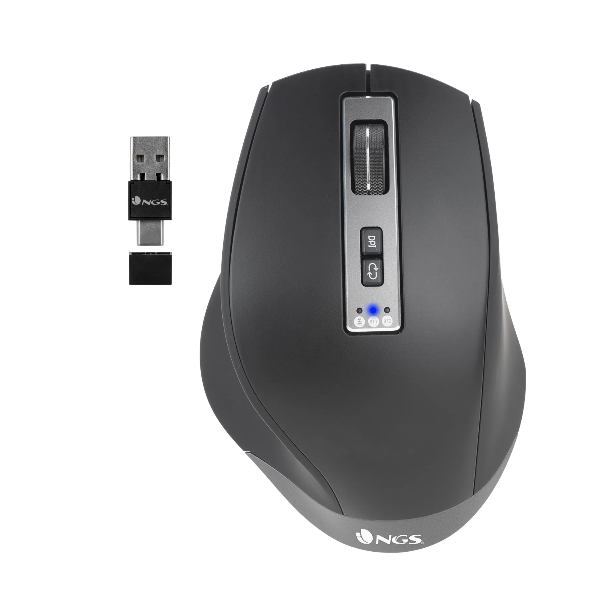 NGS BLUR-RB mouse Mano destra Bluetooth + USB Type-A 3200 DPI - immagine 1