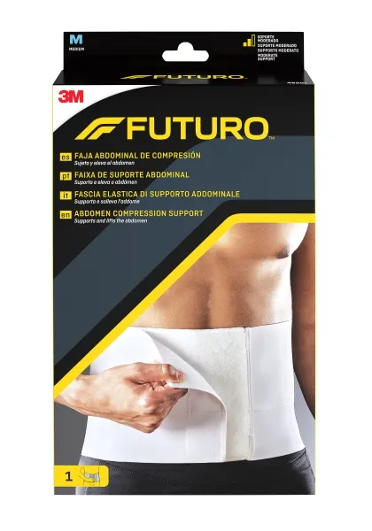 Cintura di compressione addominale Futuro - Taglia M (813 - 1067 cm) - Forma anatomica - Traspirante - Bianca - immagine 1