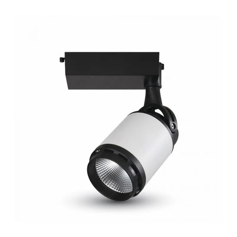 V-TAC Faretto LED da Binario 25W Colore Nero e Bianco 6000K - immagine 1