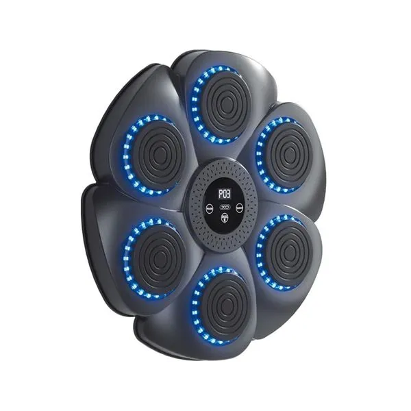 XO SF02 Macchina da boxe intelligente con musica - 6 punti di impatto - Punteggio automatico - Batteria da 2000 mAh - Nera - immagine 1