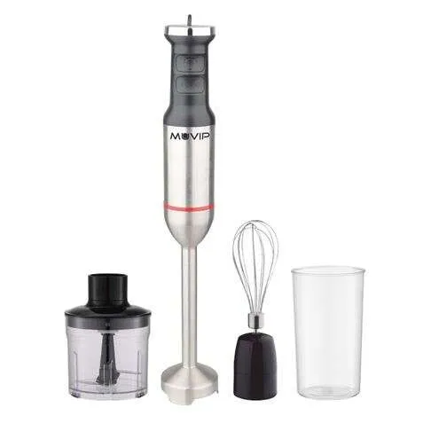 Frullatore a immersione Muvip in acciaio inossidabile 1700W + accessori - immagine 1