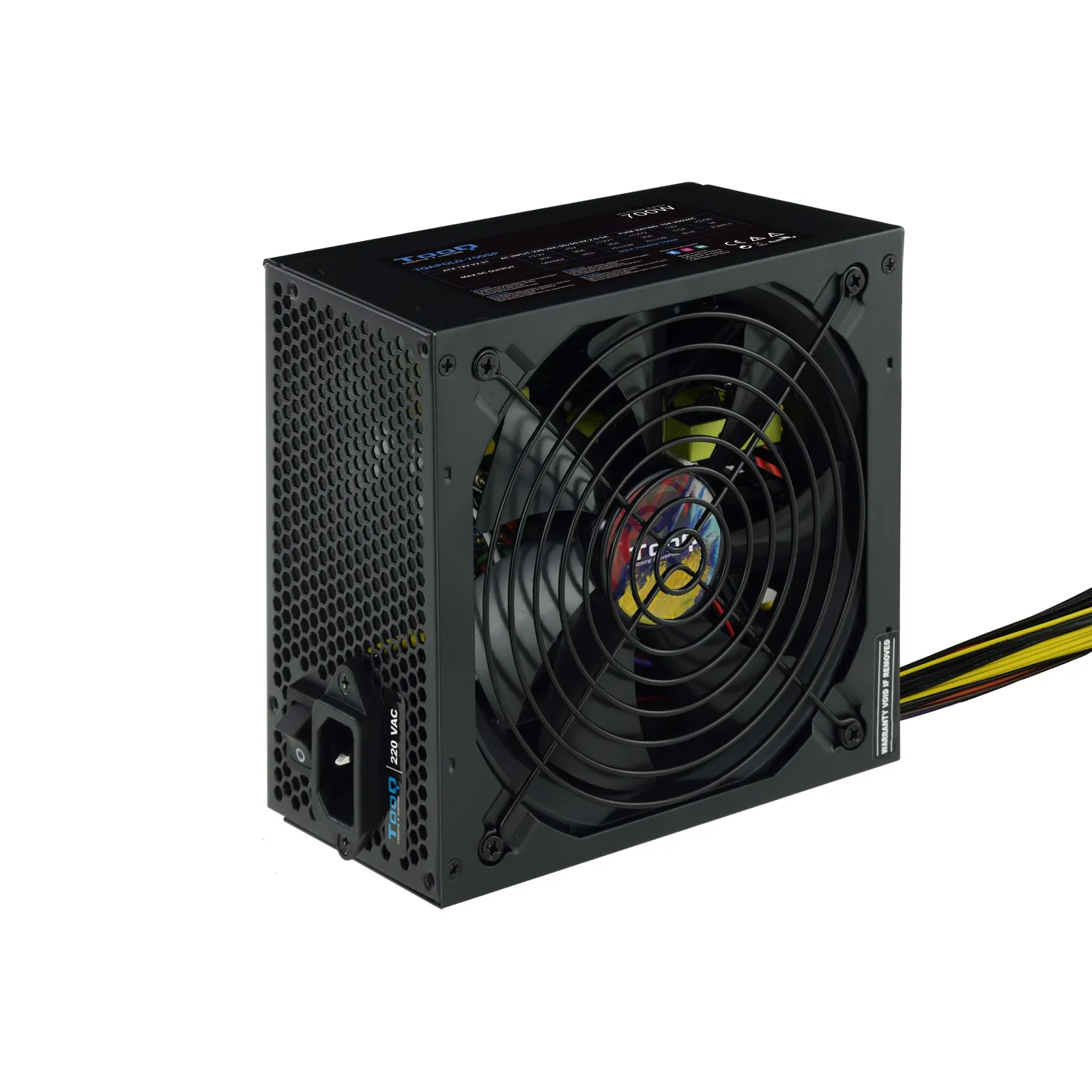 TooQ TQAPOLO-700SP alimentatore per computer 700 W 20+4 pin ATX ATX Nero - immagine 1