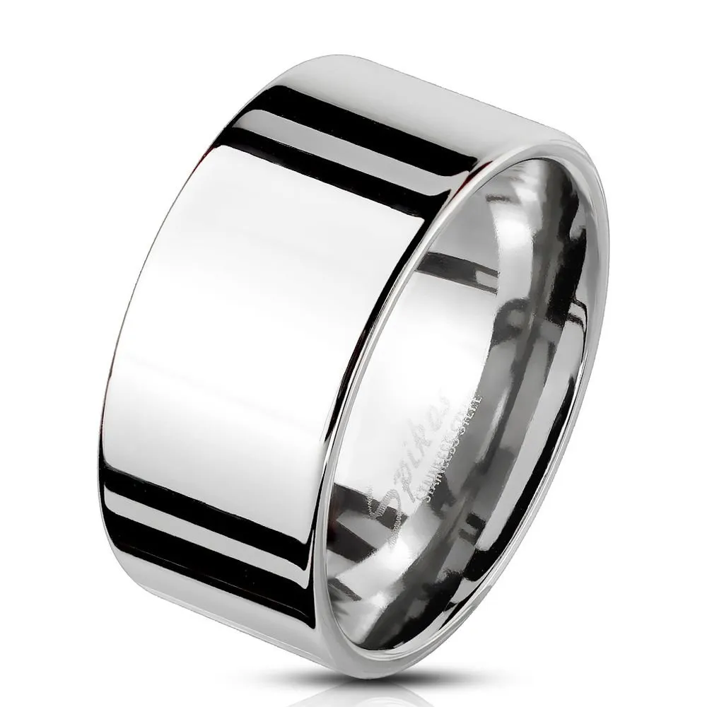 Bungsa® - Anello da uomo in acciaio inox massiccio e Acciaio inossidabile, 24, colore: argento, cod. 4226 - immagine 1