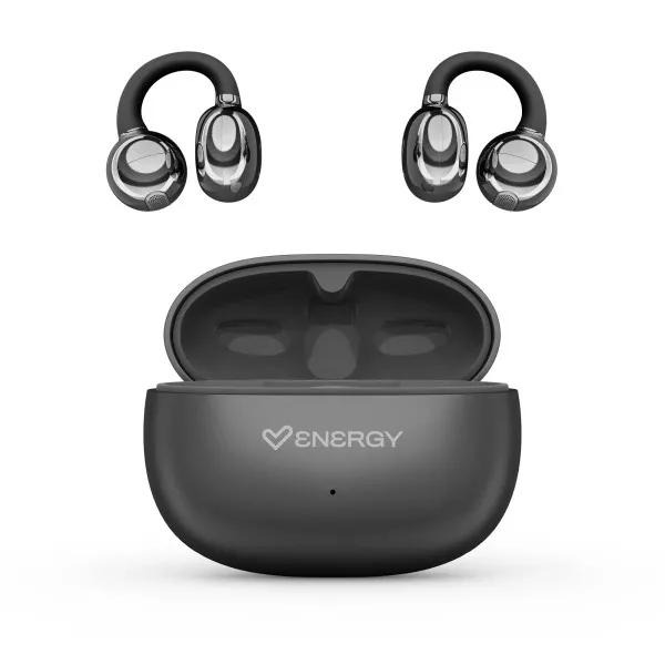 Auricolari wireless Energy Systems ChicPods - Bluetooth 5.4 - Autonomia fino a 23 ore - Tecnologia Open Sound - Microfono con cancellazione del rumore - Assistente vocale integrato - Design ergonomico - Nero - immagine 1