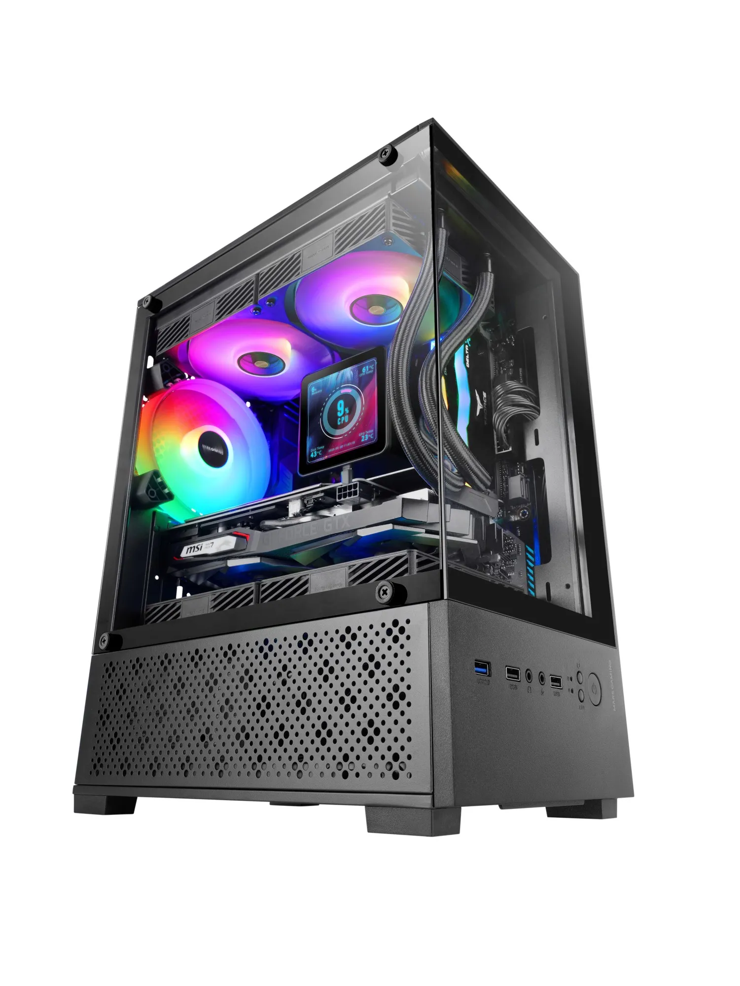 Mars Gaming MC-SE2 Mini Tower Nero - immagine 1