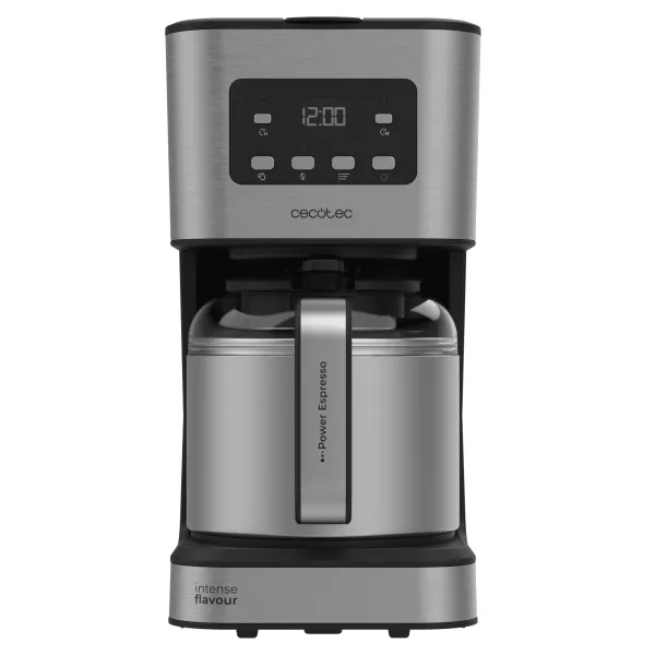 Macchina da caffè Cecotec Coffee 66 Drop and Thermo Time Drip - 950W - Capacità 10 tazze - Caraffa termica - Display LCD retroilluminato - Programmabile - Sistema antigoccia - Filtro riutilizzabile - Acciaio inossidabile - immagine 1