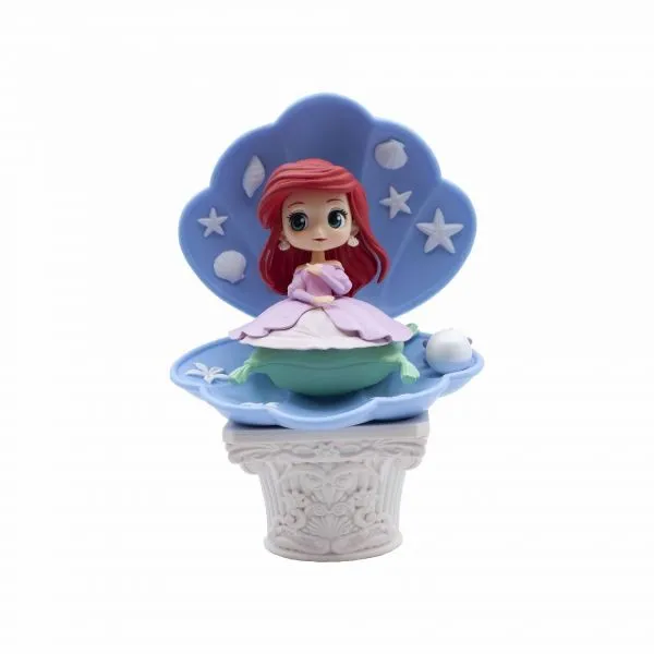 Banpresto Disney Characters Q Posket La Sirenetta Ariel Ver.A Pink Dress Style - Figura da collezione - Altezza 12 cm circa. - Realizzato in PVC e ABS - immagine 1