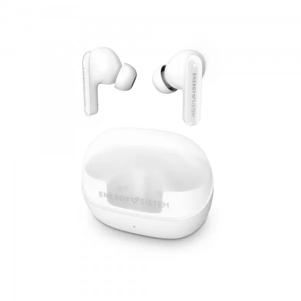 Cuffie Energy Sistem ANC -30dB - Microfono quadruplo - Bluetooth 5.4 - Durata della batteria 25h - IPX4 - Plastica riciclata - Bianco - immagine 1