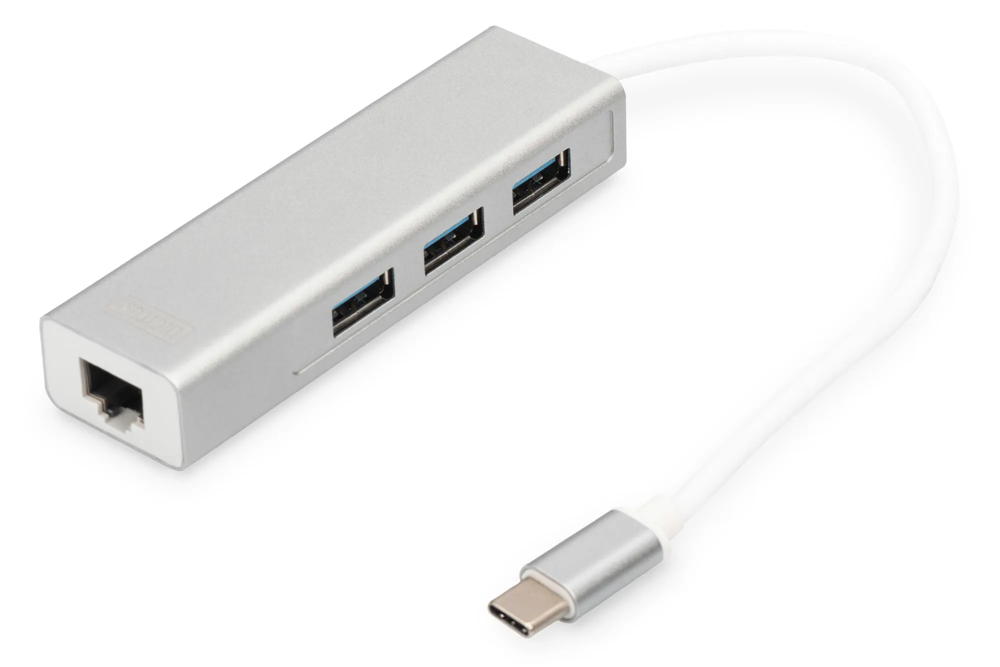 Hub Digitus Connettore Tipo C Con 3 Porte Usb 3.0 + Porta Rete Gigabit - immagine 1