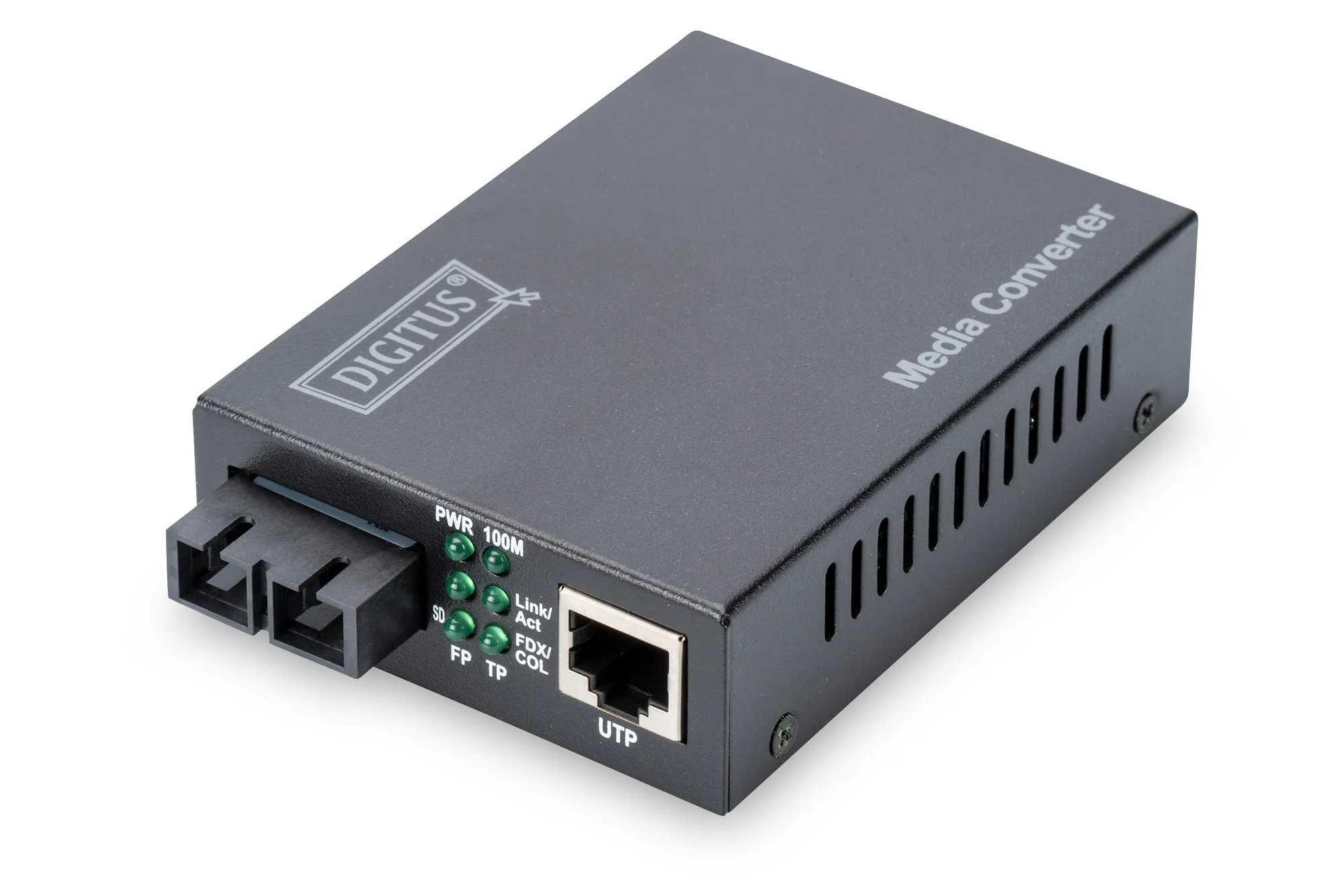 Convertitore 10/100 Rj45 Media Converter - Fibra Ottica Sc Singlemode - immagine 1