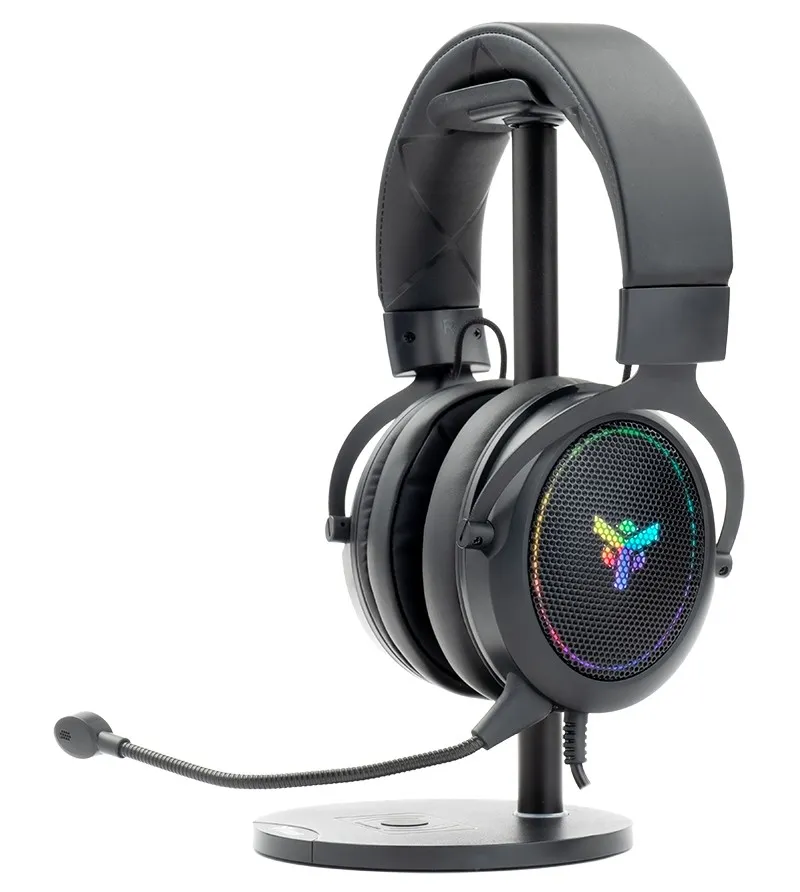 Itek Cuffie Gaming 71 Virtuale Contr.Volume Rgb Led Usb Mic Removibile - immagine 1