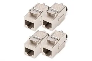 Modulo Keystone Cat 8.I Schermato Attacco Di Montaggio Senza Attrezzi - 4 Pezzi - immagine 1